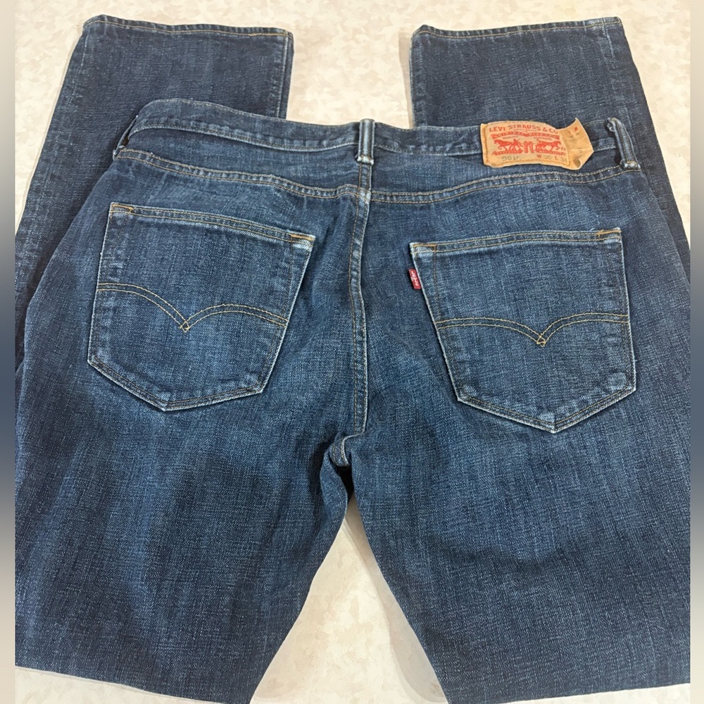 Levi's 501 Men's Blue Jeans button fly size 36 x 34